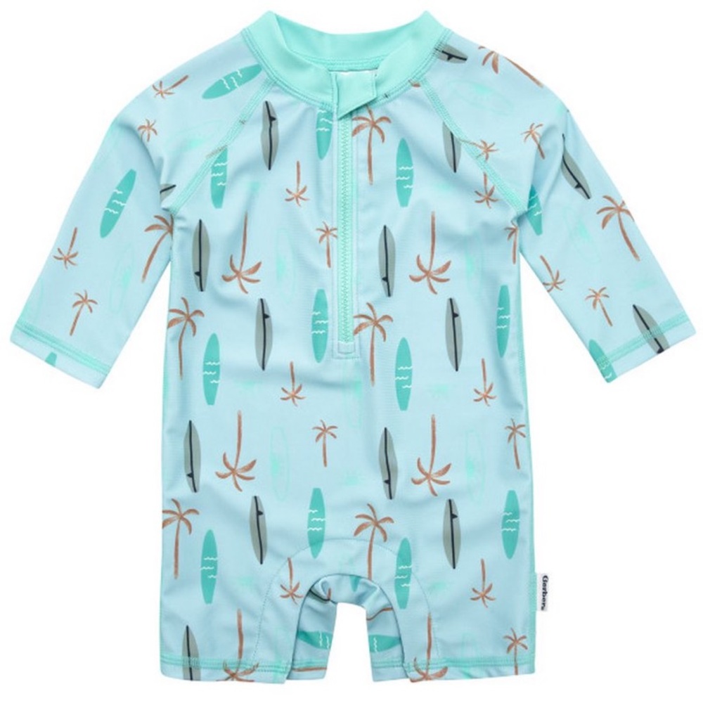Gerber Baby Boys' Long Sleeved Rashguard One Piece Swimsuit